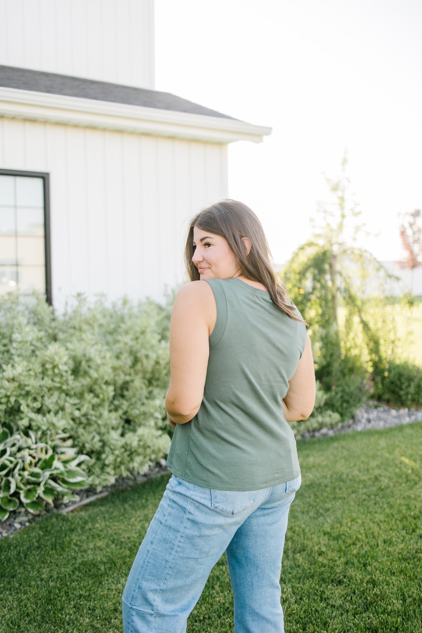Brynn Tank Top in Green