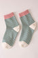 Striped Crew Sock (5 Colors) - Lettie Boutique