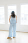 *Jack Gingham Wide Leg Pants in Blue - Lettie Boutique