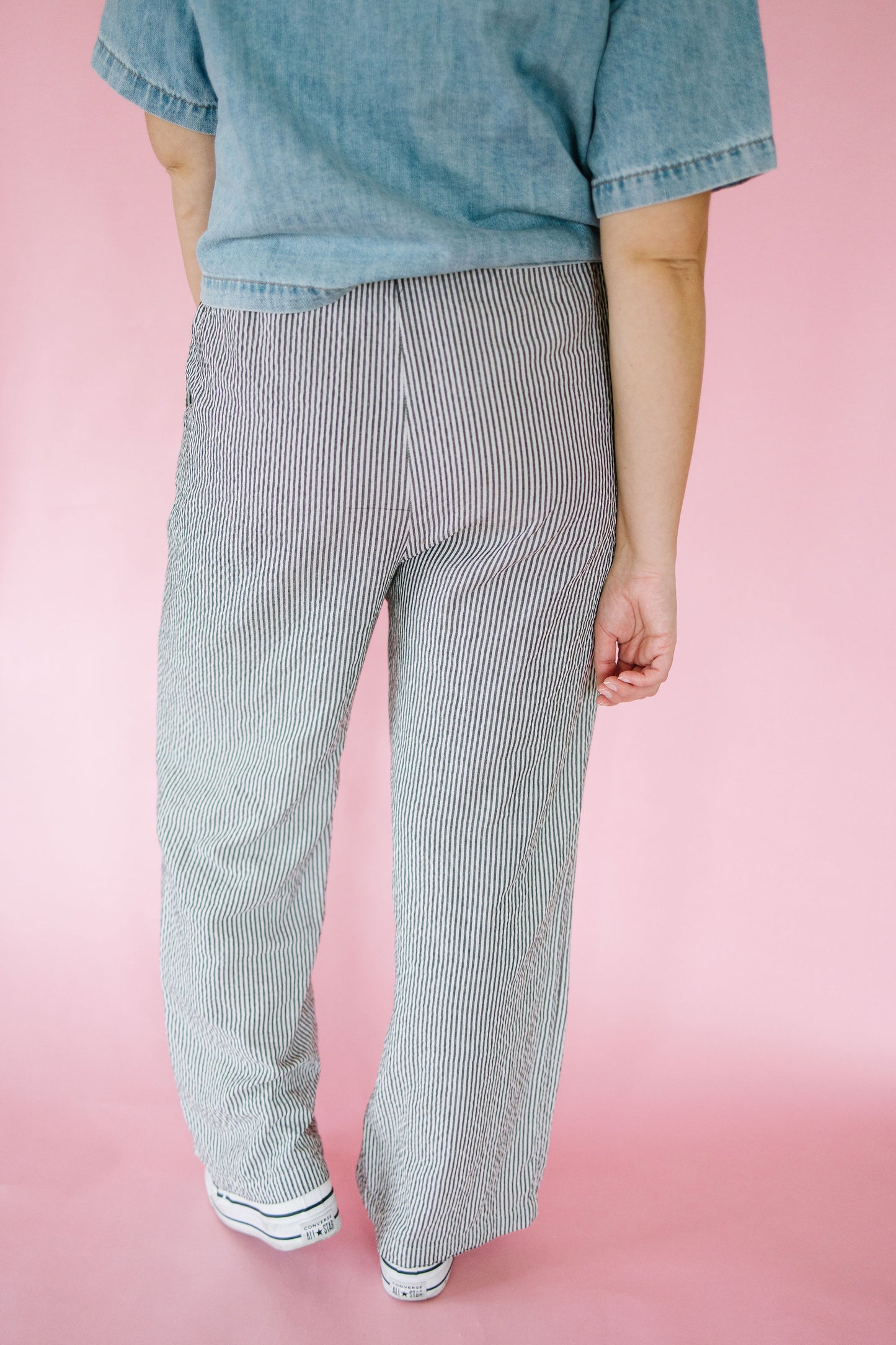*Hattie Stripe Wide Leg Pants - Lettie Boutique