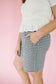 *Diya Gingham Shorts in Navy - Lettie Boutique