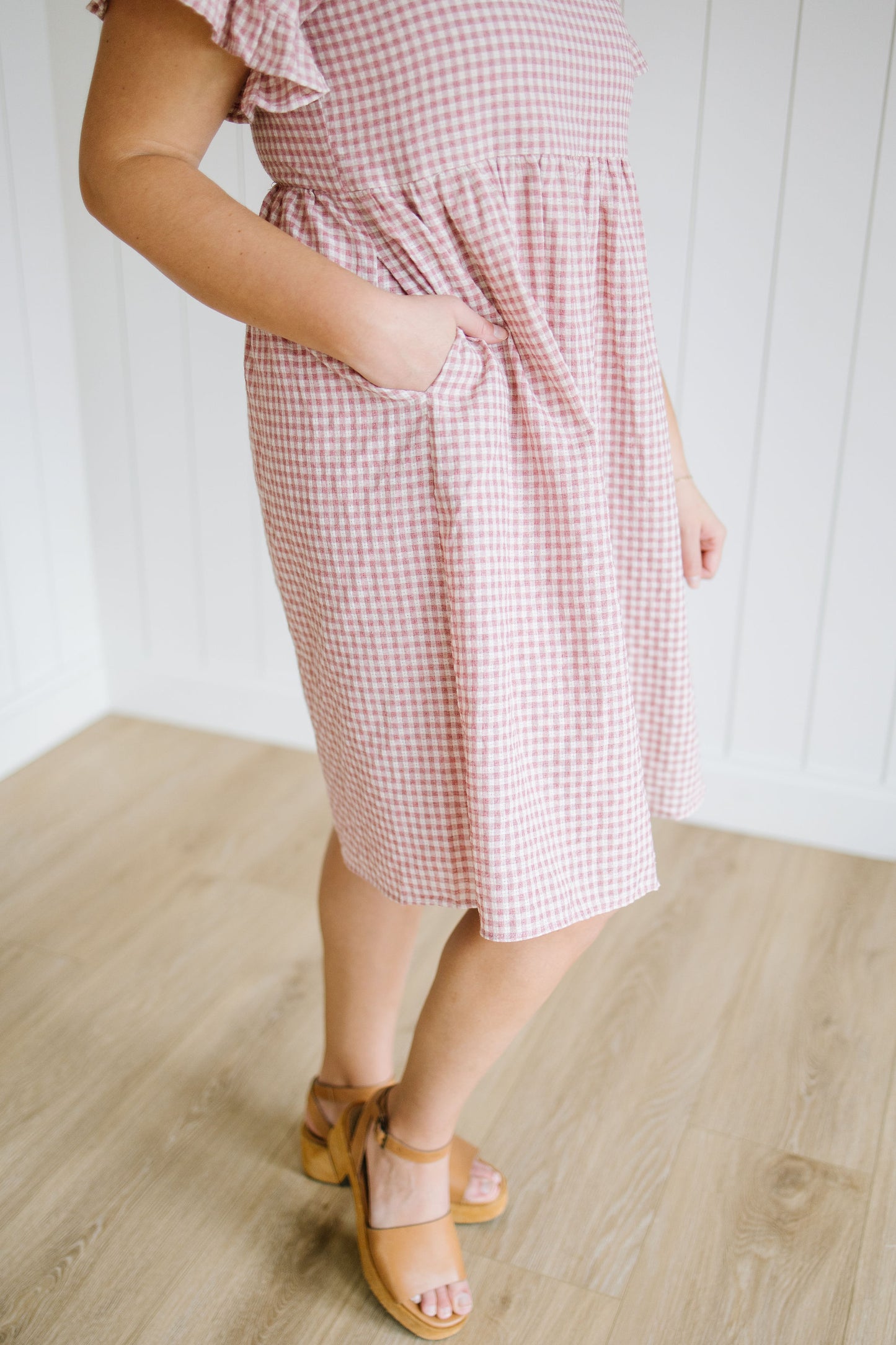 Laramie Gingham Midi Dress