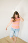 Ginger Stripe Tee in Pink