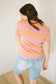 Ginger Stripe Tee in Pink