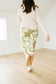 Diana Floral Sweater Skirt in Green